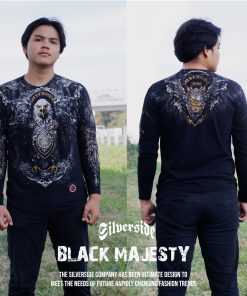 black majesty longsleeve tshirt silverside